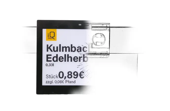 Adapterplatte für digitale Preisschilder.